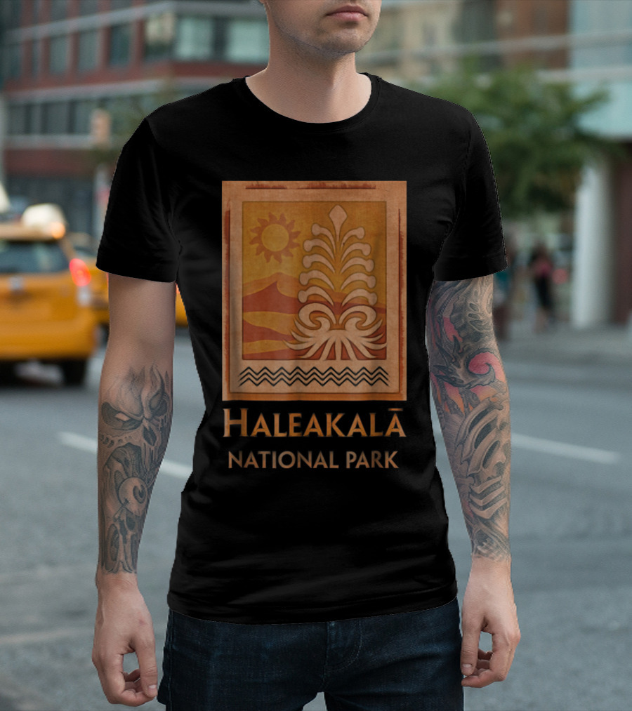 Haleakalā National Park Sun and Landscape Icon Maui Hawaii T-Shirt