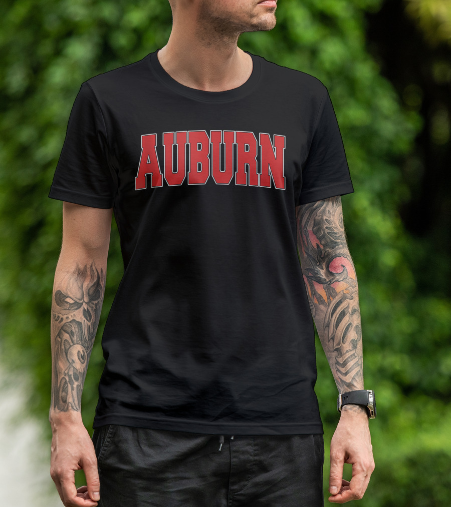 AUBURN Varsity Style USA Vintage Sports Indiana T-Shirt