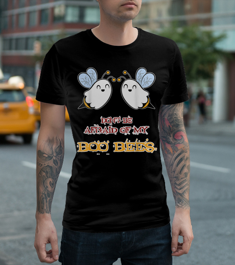 Don't Be Afraid of My Boo Bees Cute Halloween Pun T-Shirt