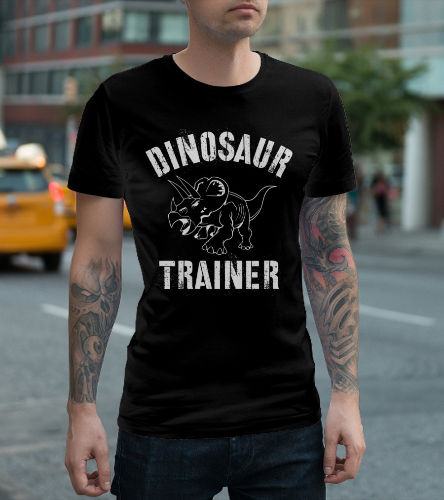 Dinosaur Trainer Funny Triceratops Mischief T-Shirt