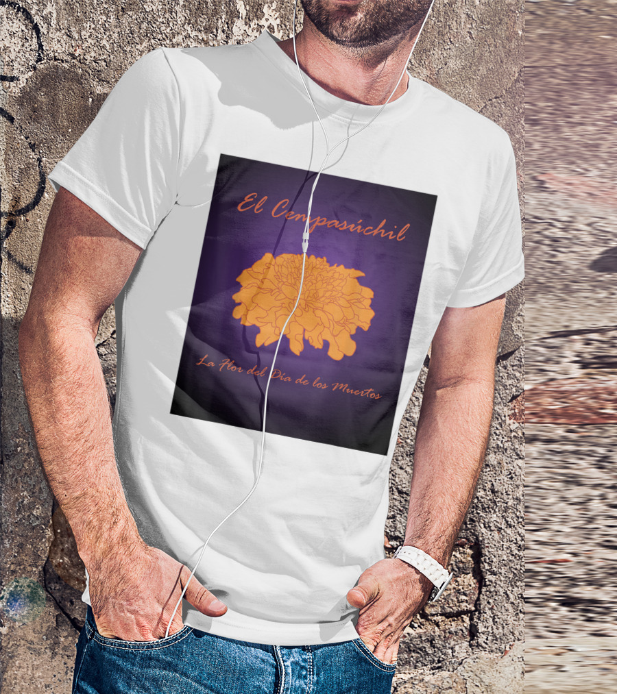 El Cempasuchil Flor Del Dia De Los Muertos Marigold T-Shirt