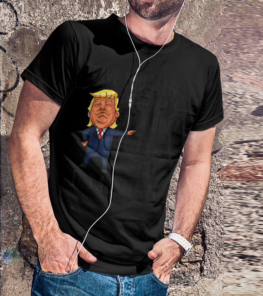 Trump Dog Meme Sharp-Ei Funny President Anti Republican Baseball T-Shirt
