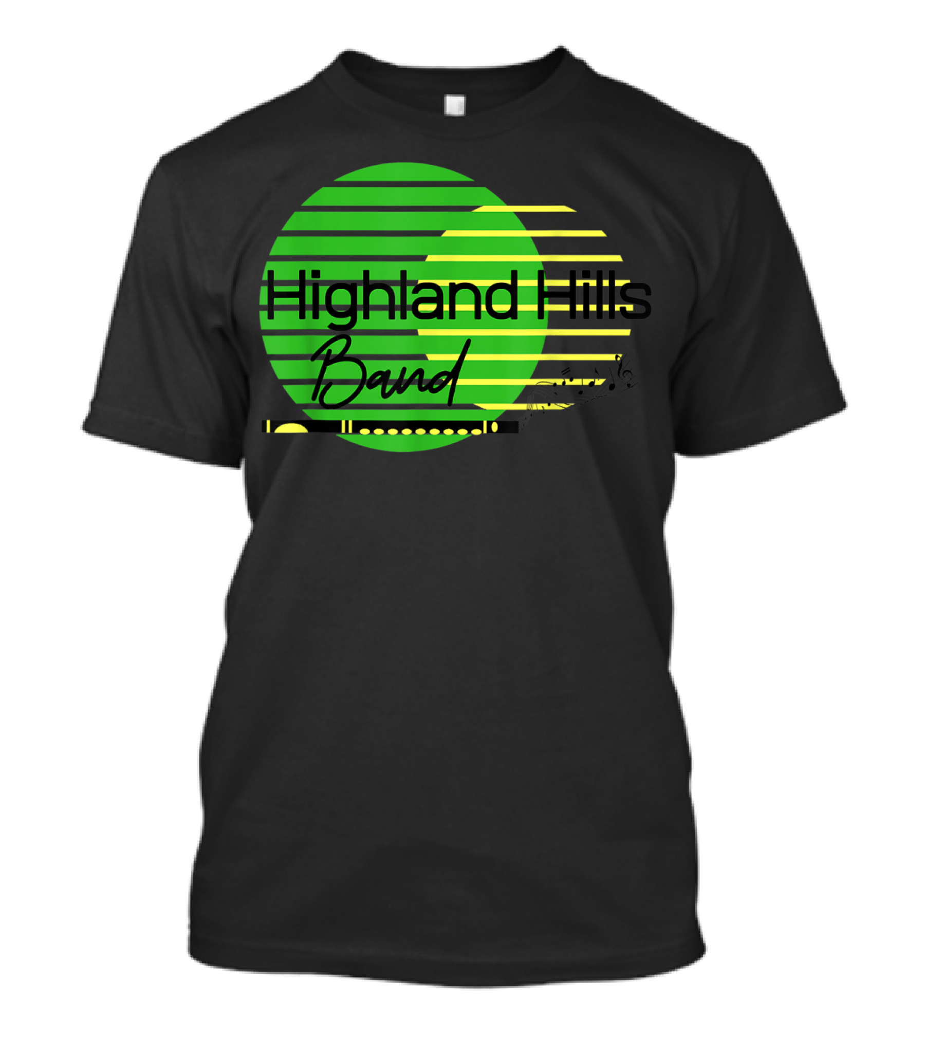 Highland Hills Band Retro Circle Stripes T-Shirt