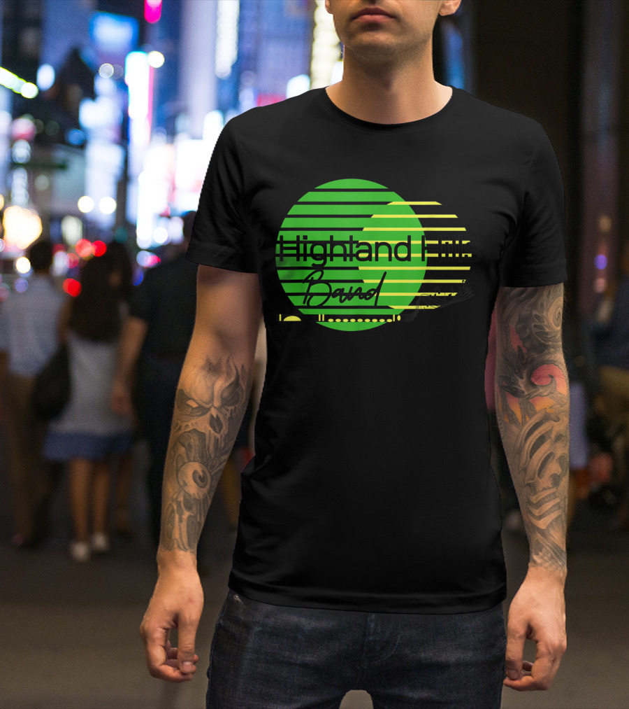 Highland Hills Band Retro Circle Stripes T-Shirt
