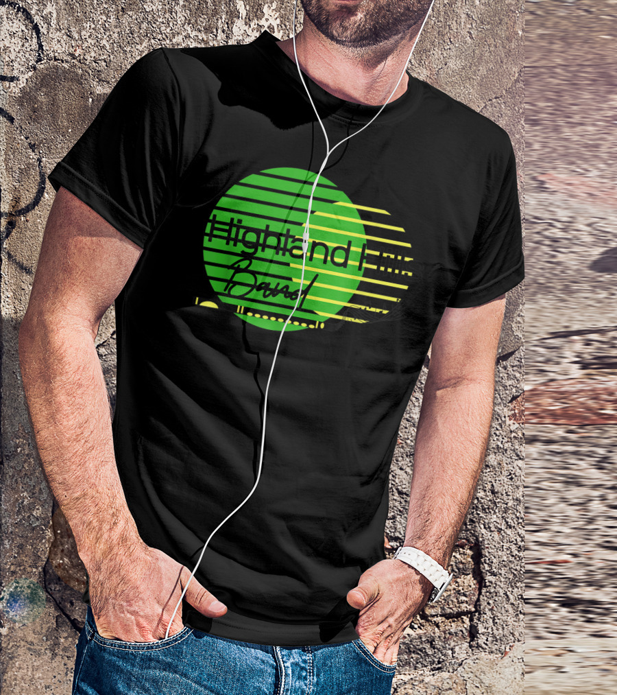 Highland Hills Band Retro Circle Stripes T-Shirt