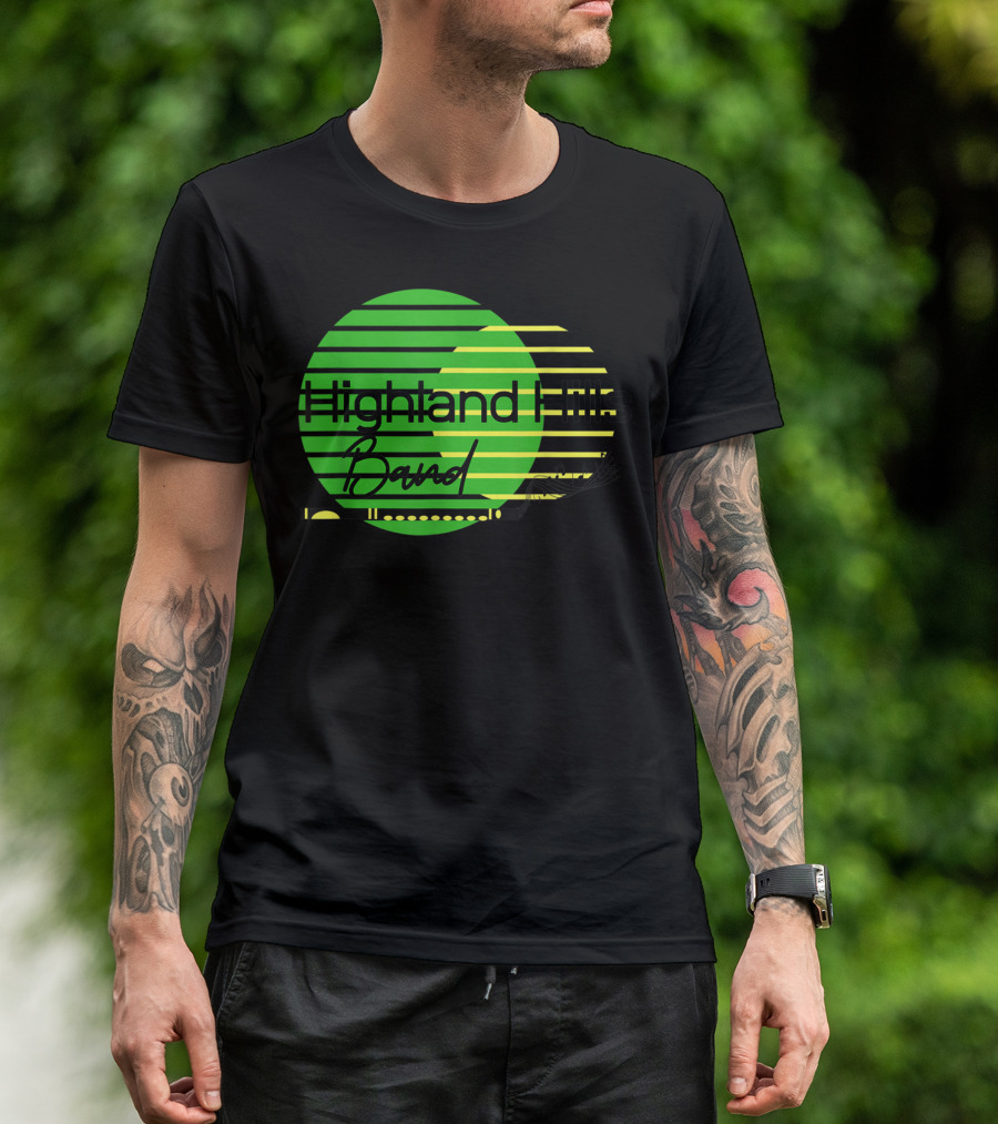 Highland Hills Band Retro Circle Stripes T-Shirt