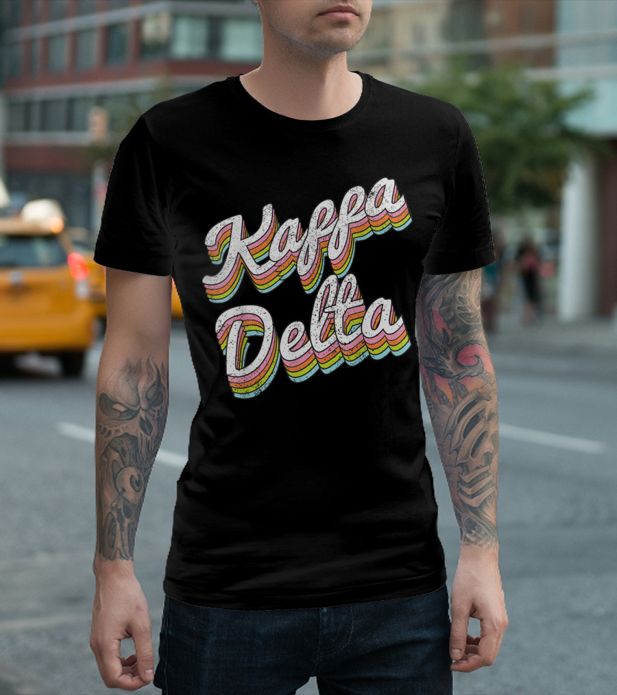 Kappa Delta Sorority College Sisters Alumni Vintage Rainbow Kappa Delta T-Shirt