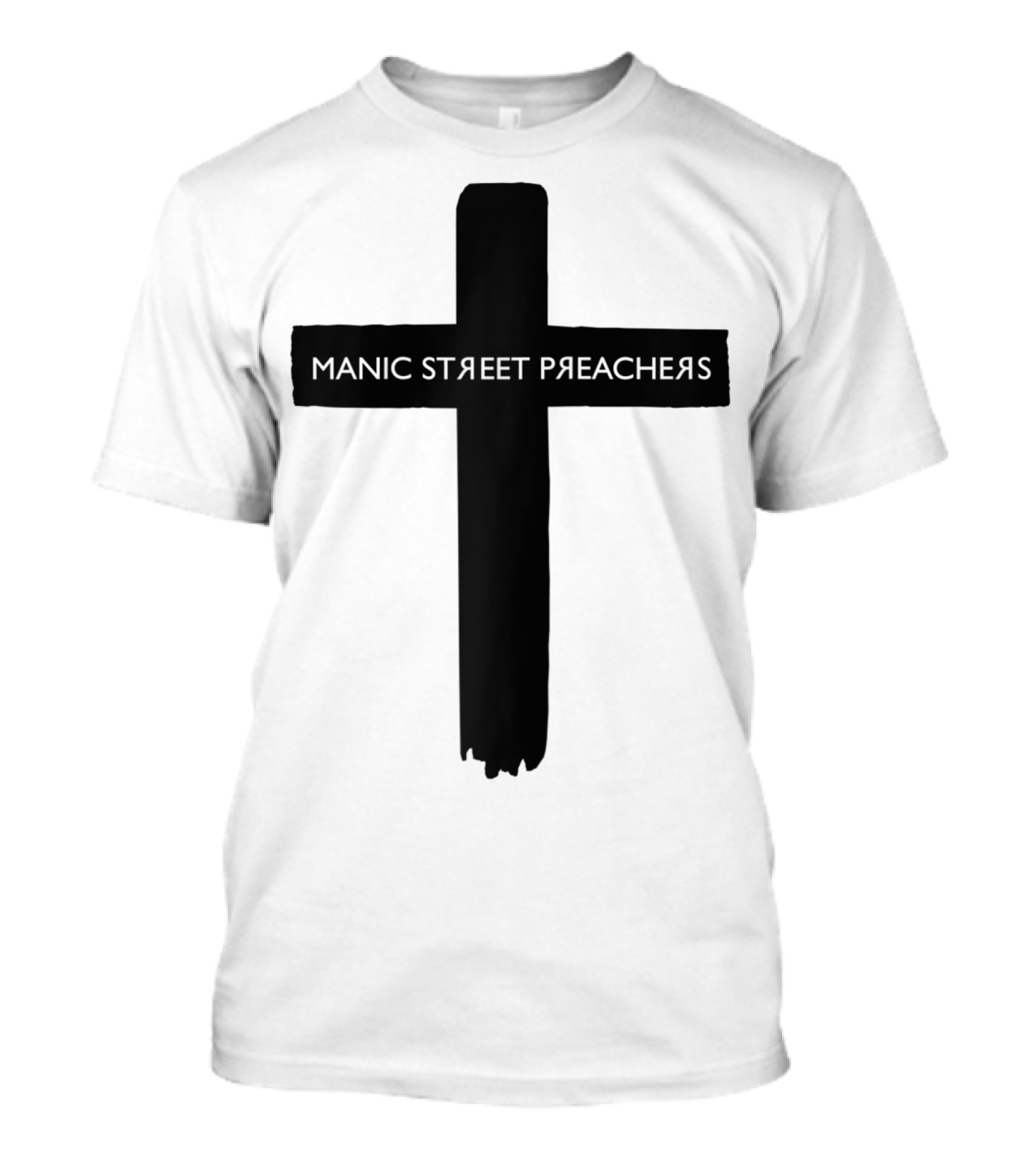 Manic Street Preachers Cross Graphic Raglan Baseball Unisex Vintage Style T-Shirt