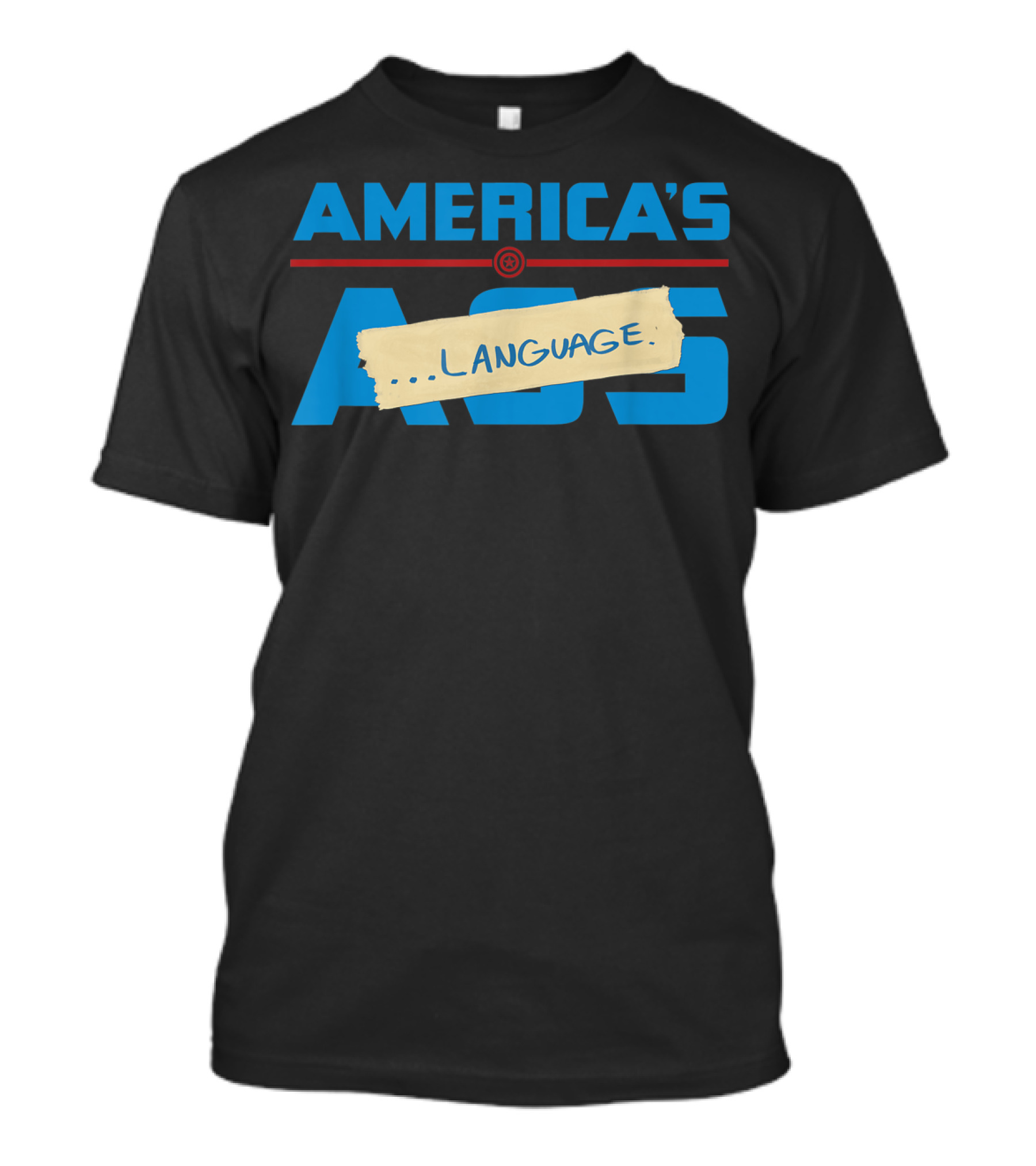 America's Ass Language Marvel Avengers Endgame Captain America T-Shirt