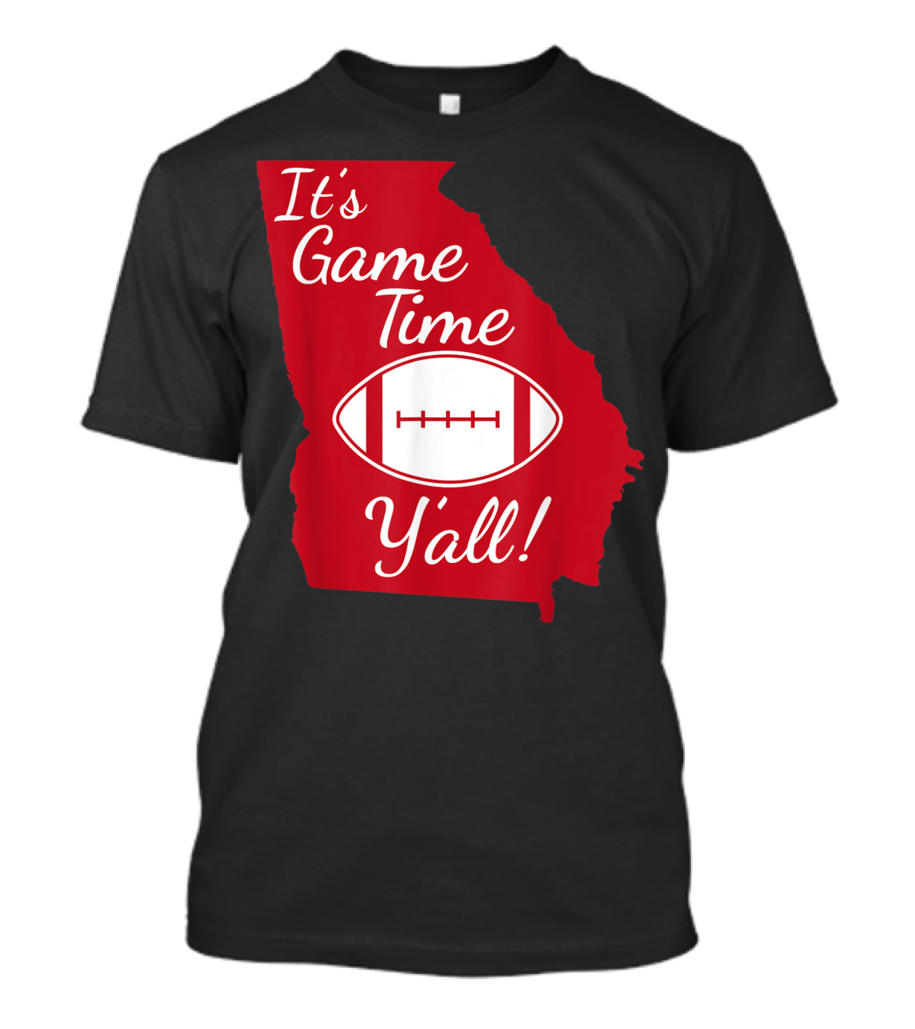 Georgia Football It's Game Time Y'all Mens Cool Dad T-Shirt