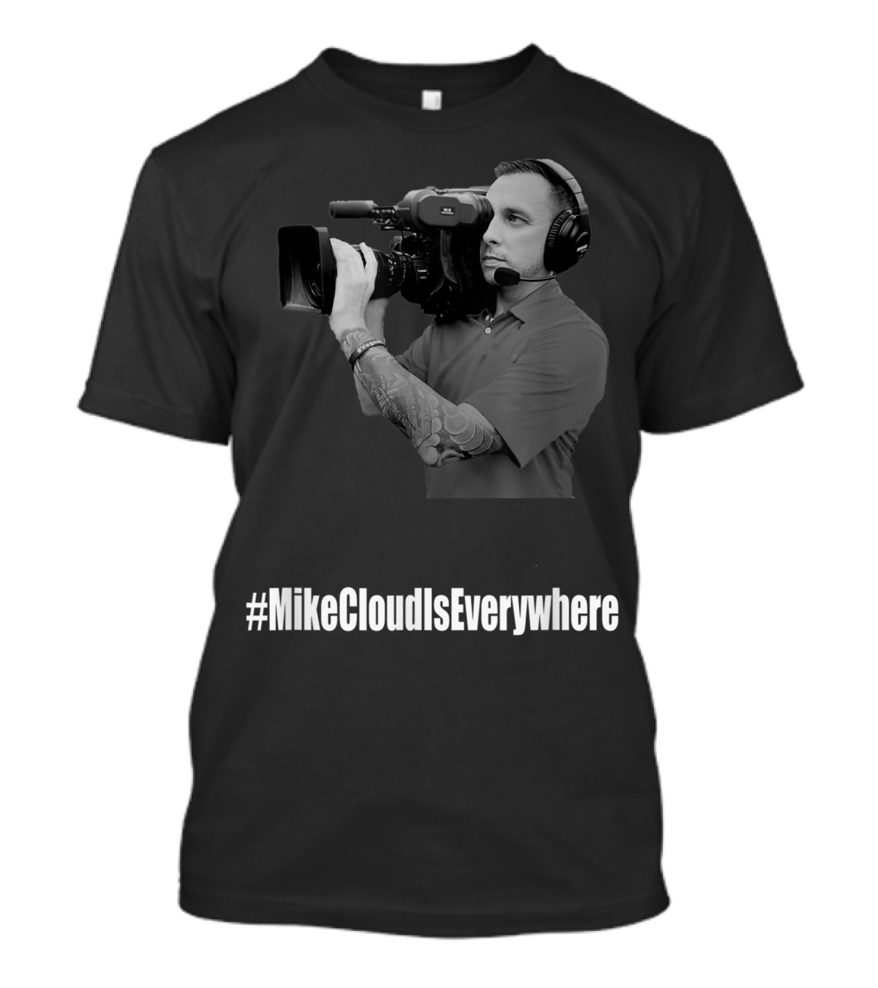 MikeCloudIsEverywhere Cameraman Holding Camera T-Shirt