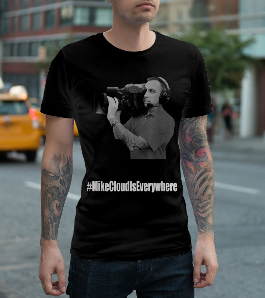 MikeCloudIsEverywhere Cameraman Holding Camera T-Shirt