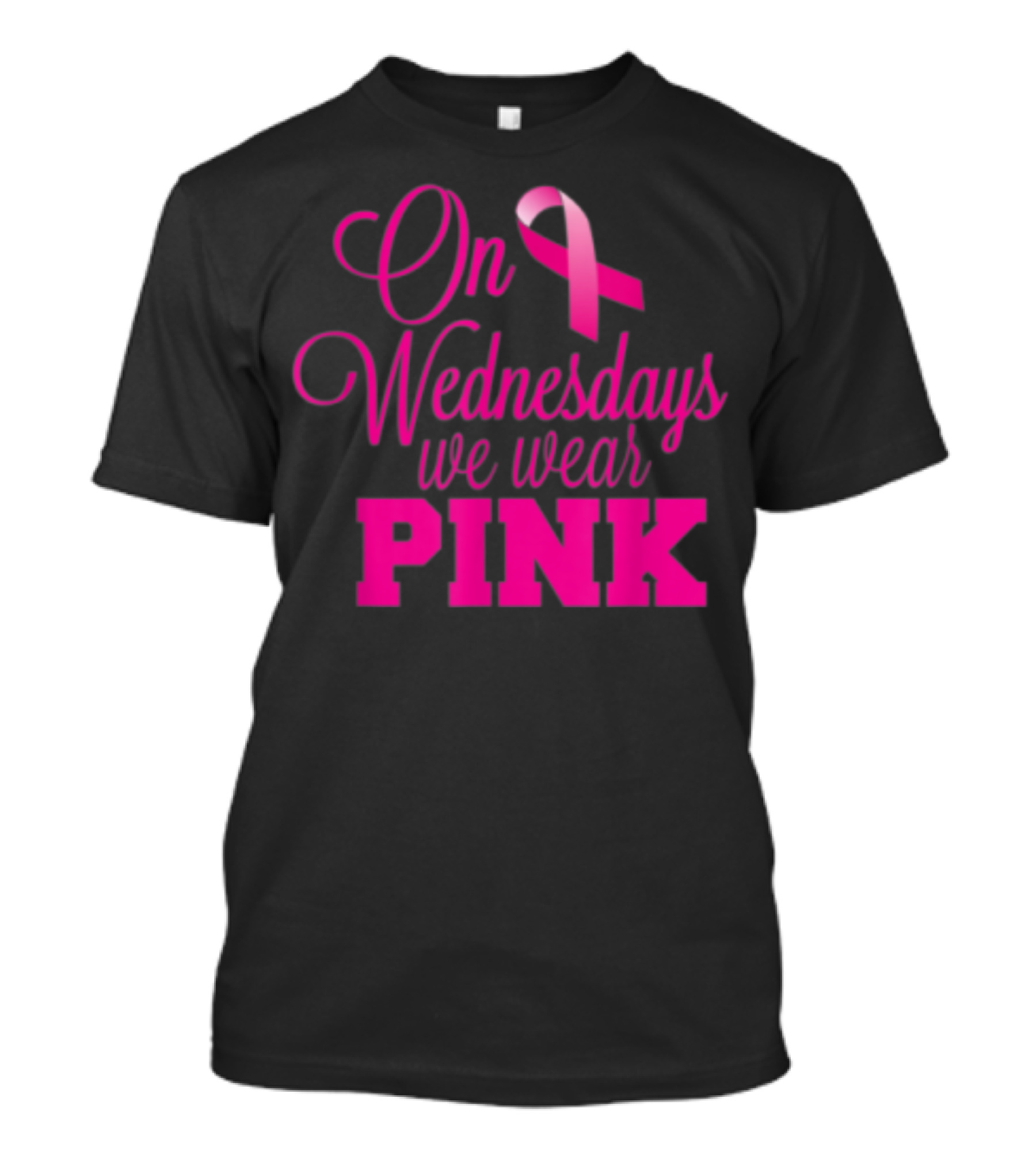 On Wednesdays We Wear Pink Breast Cancer Awareness T-Shirt