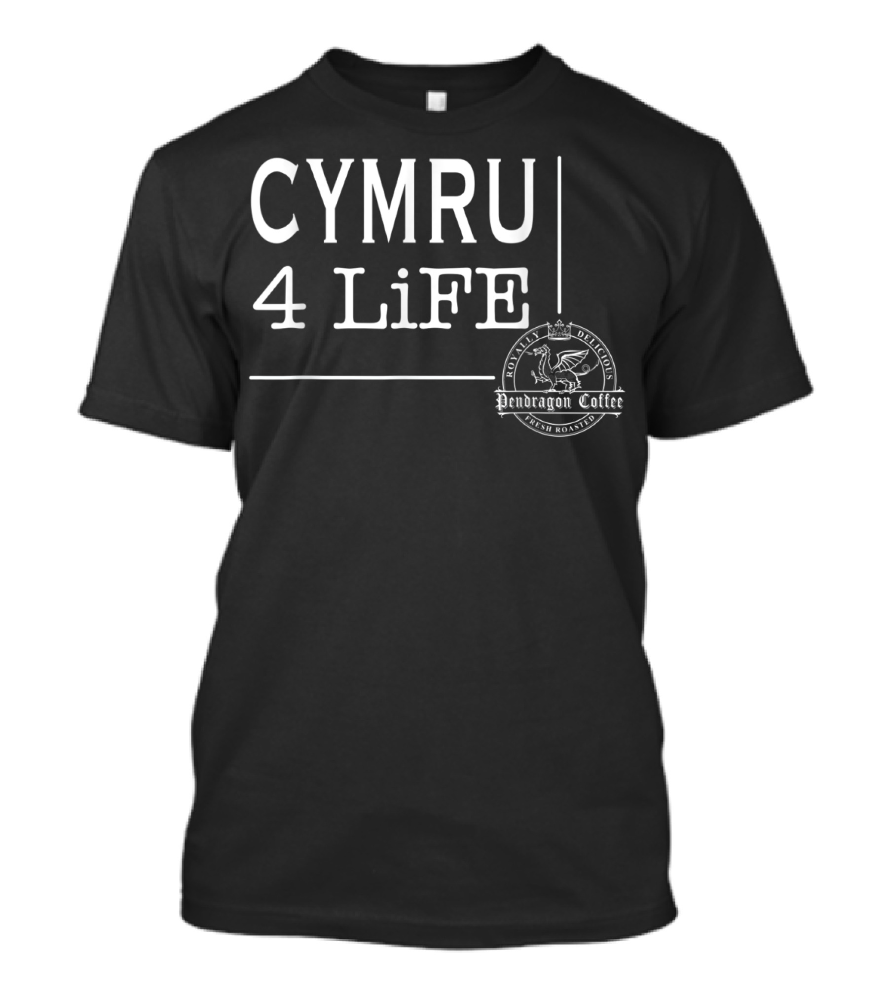 CYMRU 4 LiFE Pendragon Coffee Fresh Roasted T-Shirt