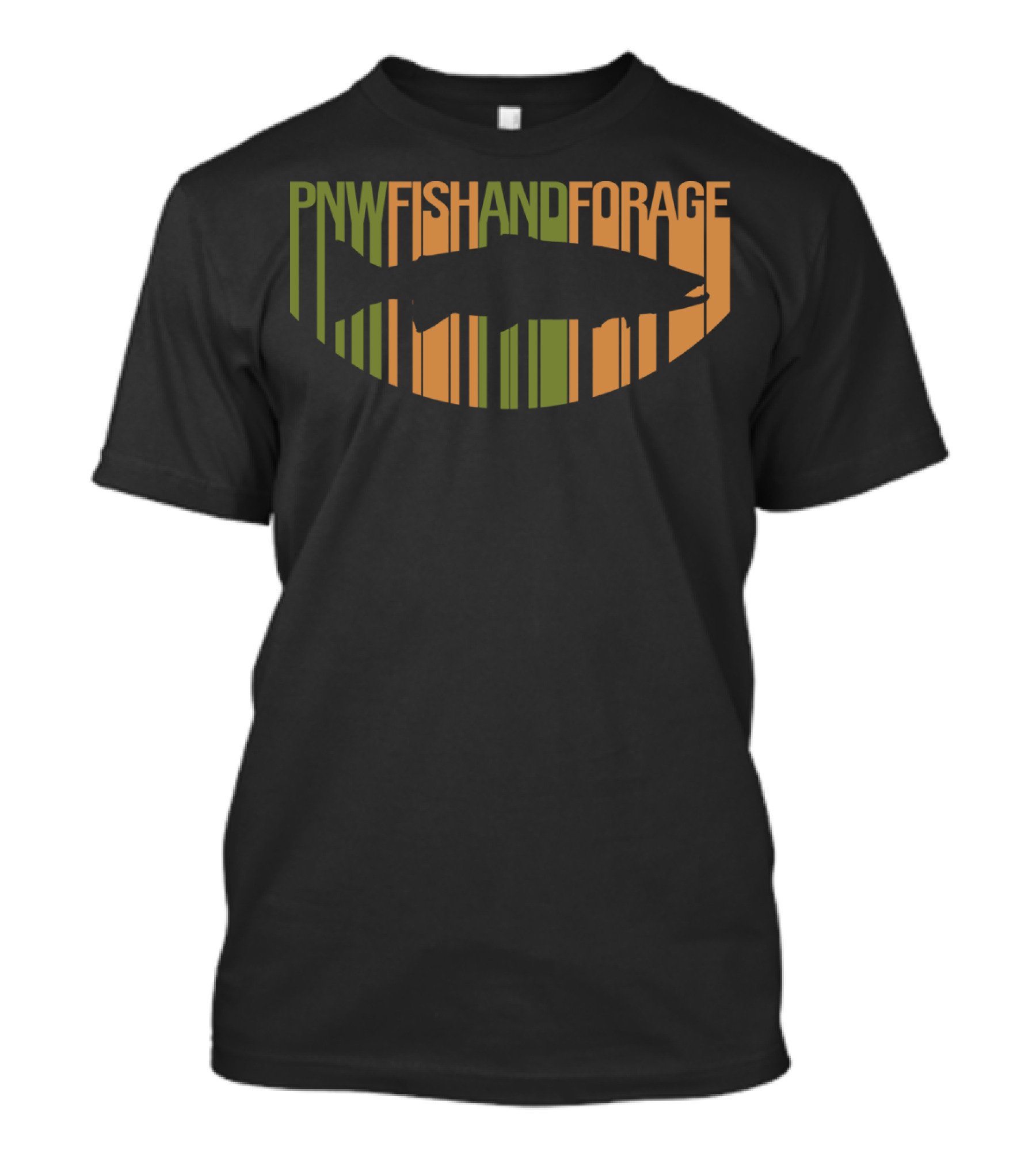 PNW Fish And Forage Steelhead Silhouette Stripes T-Shirt