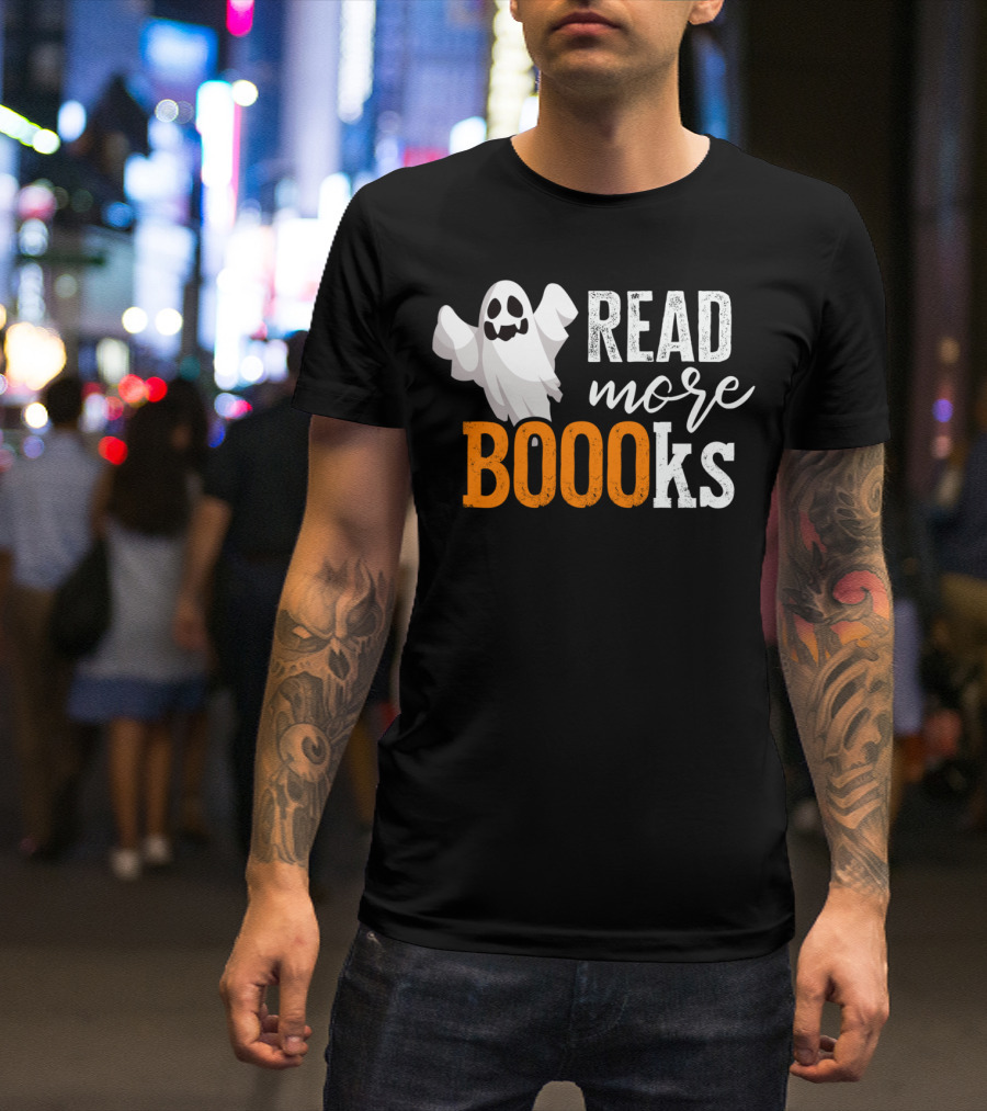 READ MORE BOOOKS Ghost Teacher T-Shirt