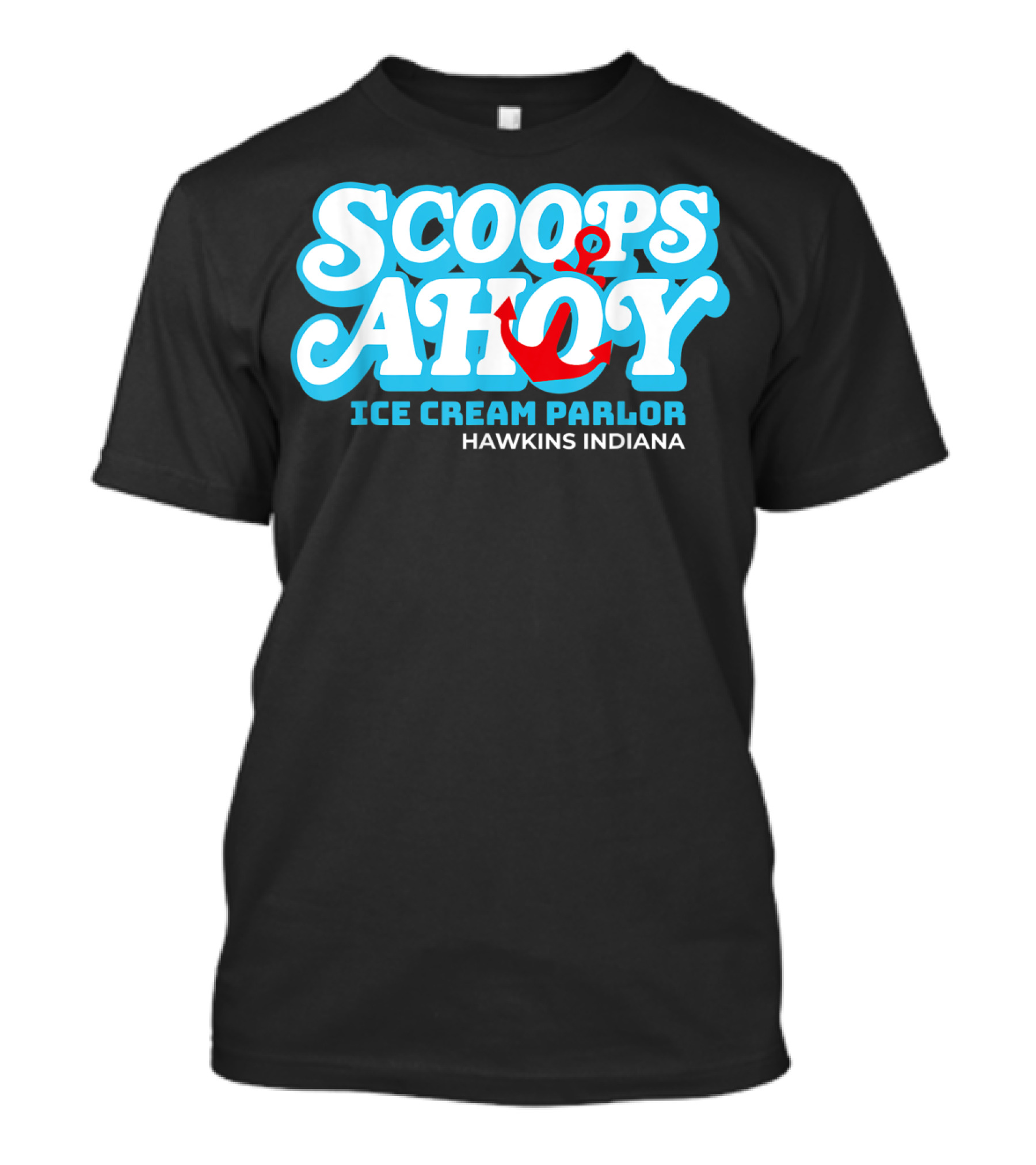 Scoops Ahoy Ice Cream Parlor Hawkins Indiana Costume For Ice Cream Fans T-Shirt