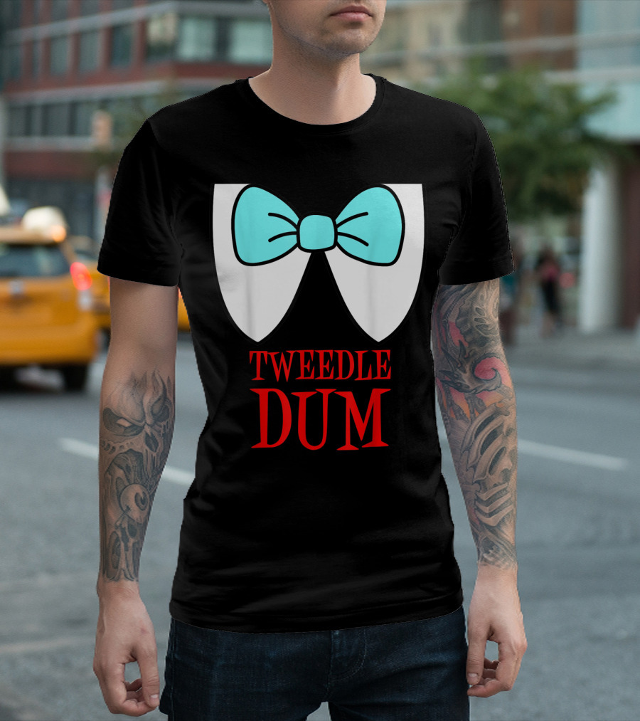 Tweedle Dum Blue Bowtie T-Shirt