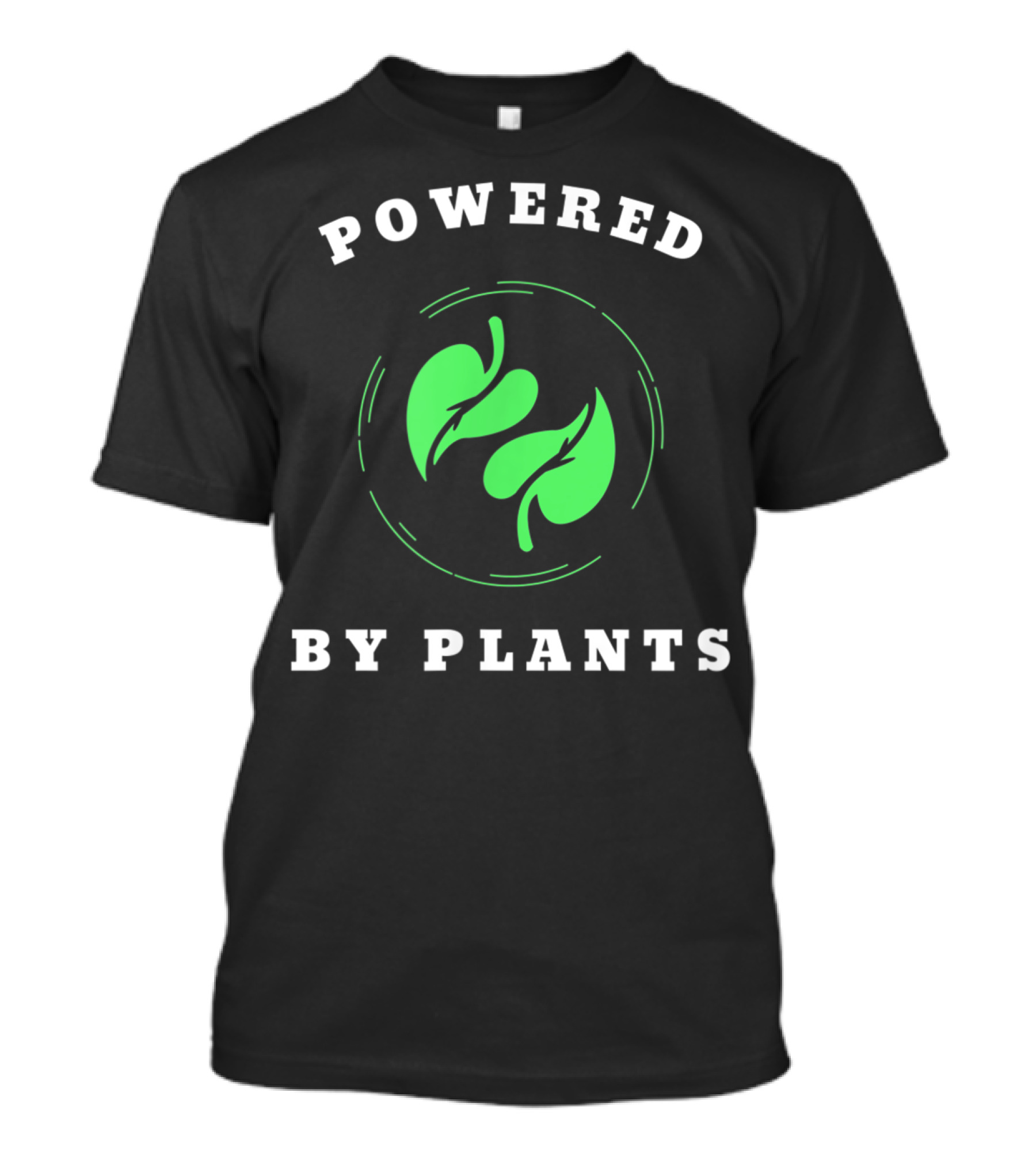 Powered By Plants Vegan Men Leaf T-Shirt