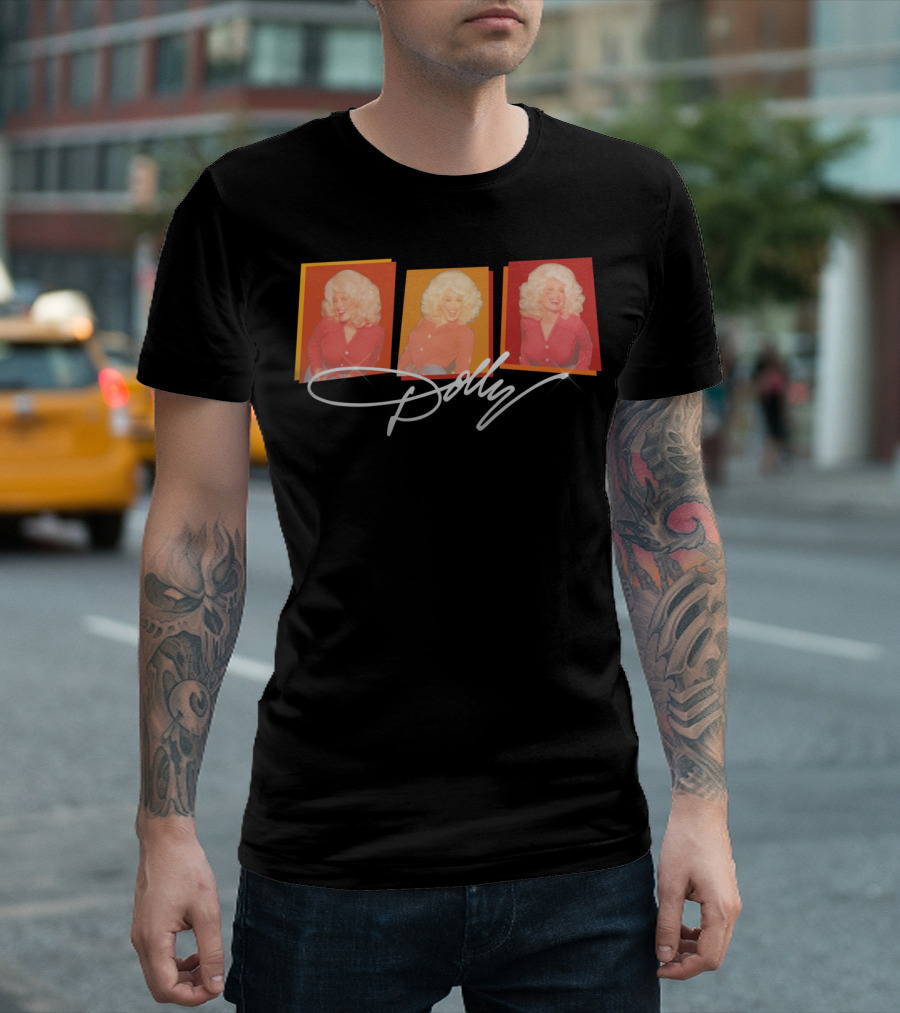 Dolly Parton Signature Retro Polaroid T-Shirt