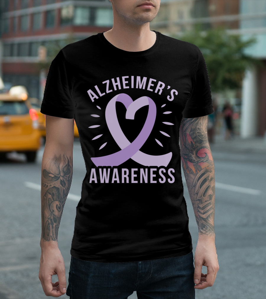 Alzheimer's Awareness Purple Ribbon Alzheimer's Awareness T-Shirt
