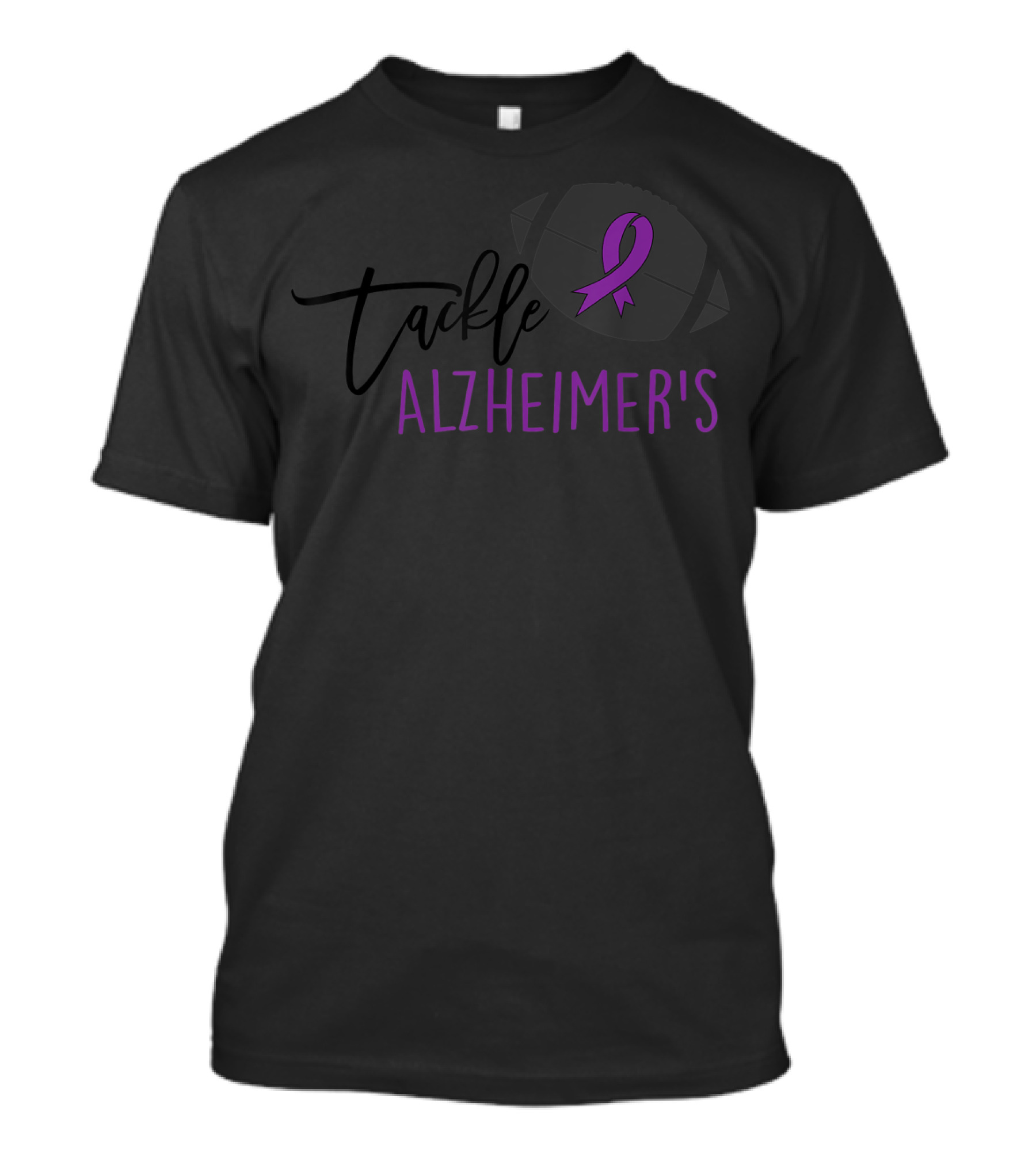 Tackle Alzheimer's Awareness Football T-Shirt