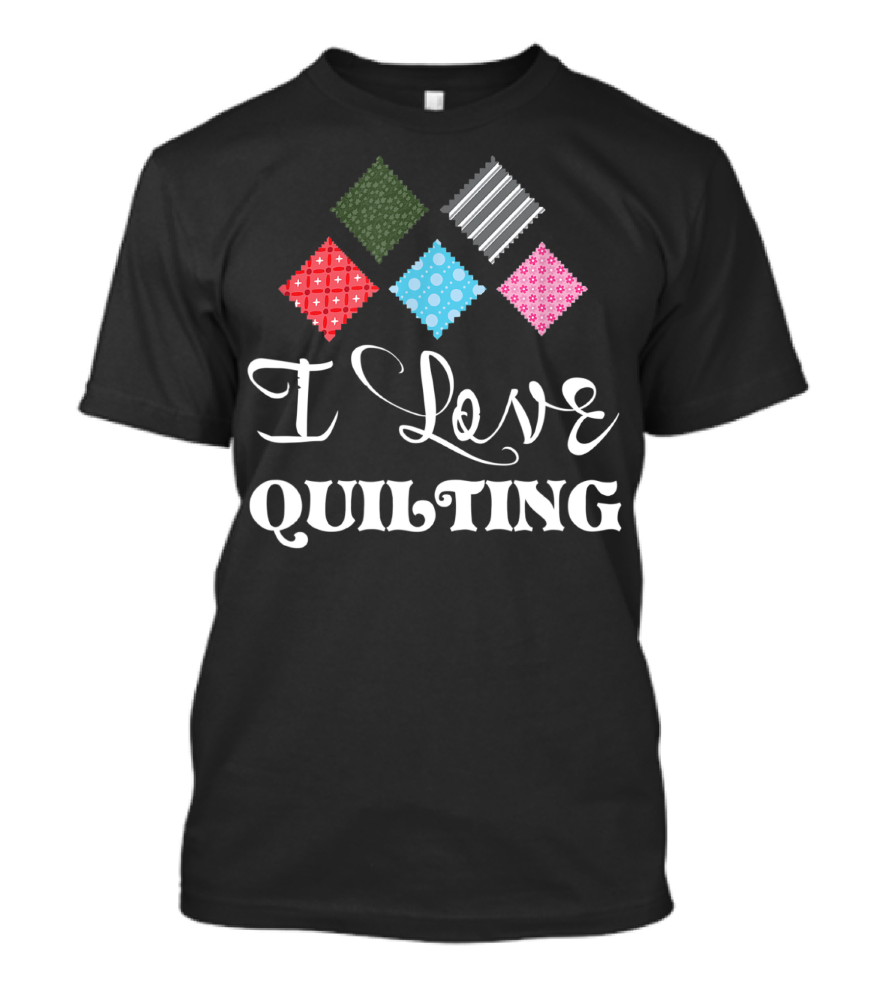 I Love Quilting Cute Quilting Grandma Patchwork T-Shirt
