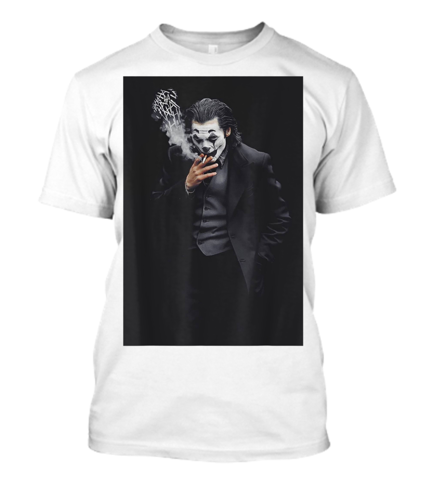 Joker Hahahahaha Halloween Cute Smoking Clown T-Shirt