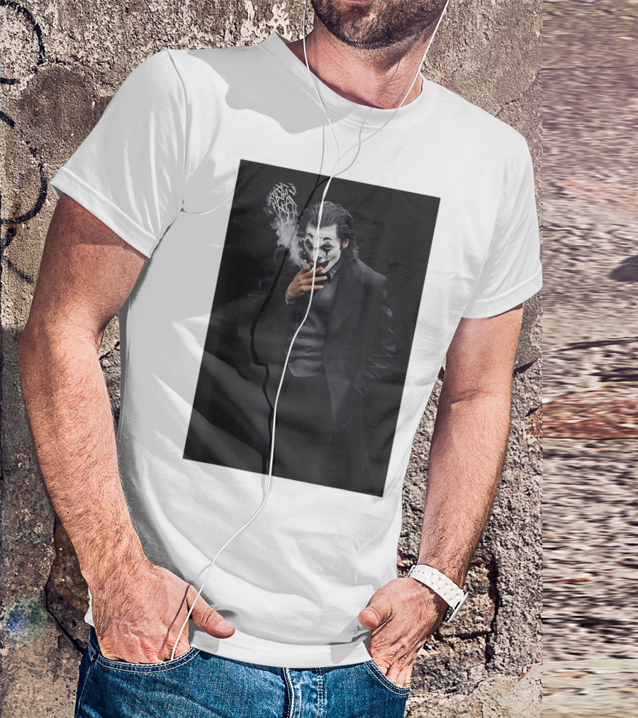 Joker Hahahahaha Halloween Cute Smoking Clown T-Shirt