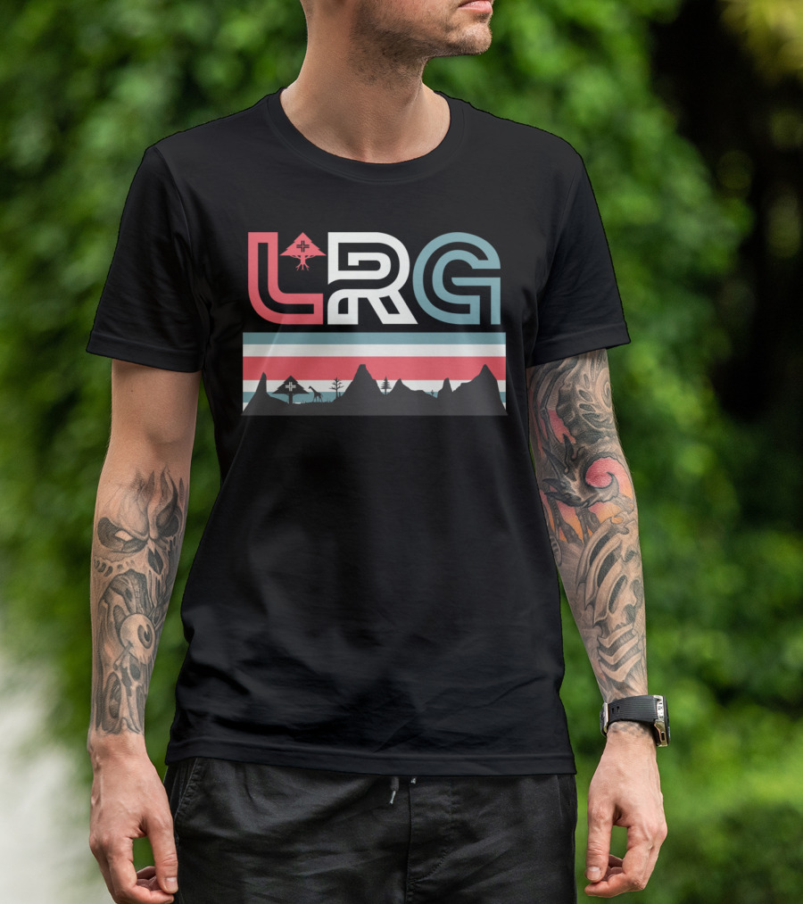 LRG Wavy Mountain Landscape Motherland T-Shirt