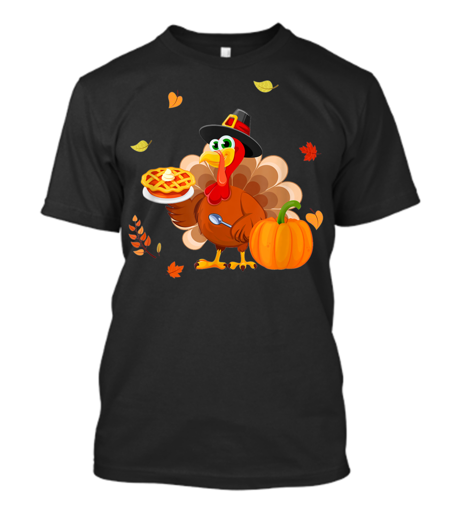 Thanksgiving Turkey With Pumpkin And Pie T-Shirt