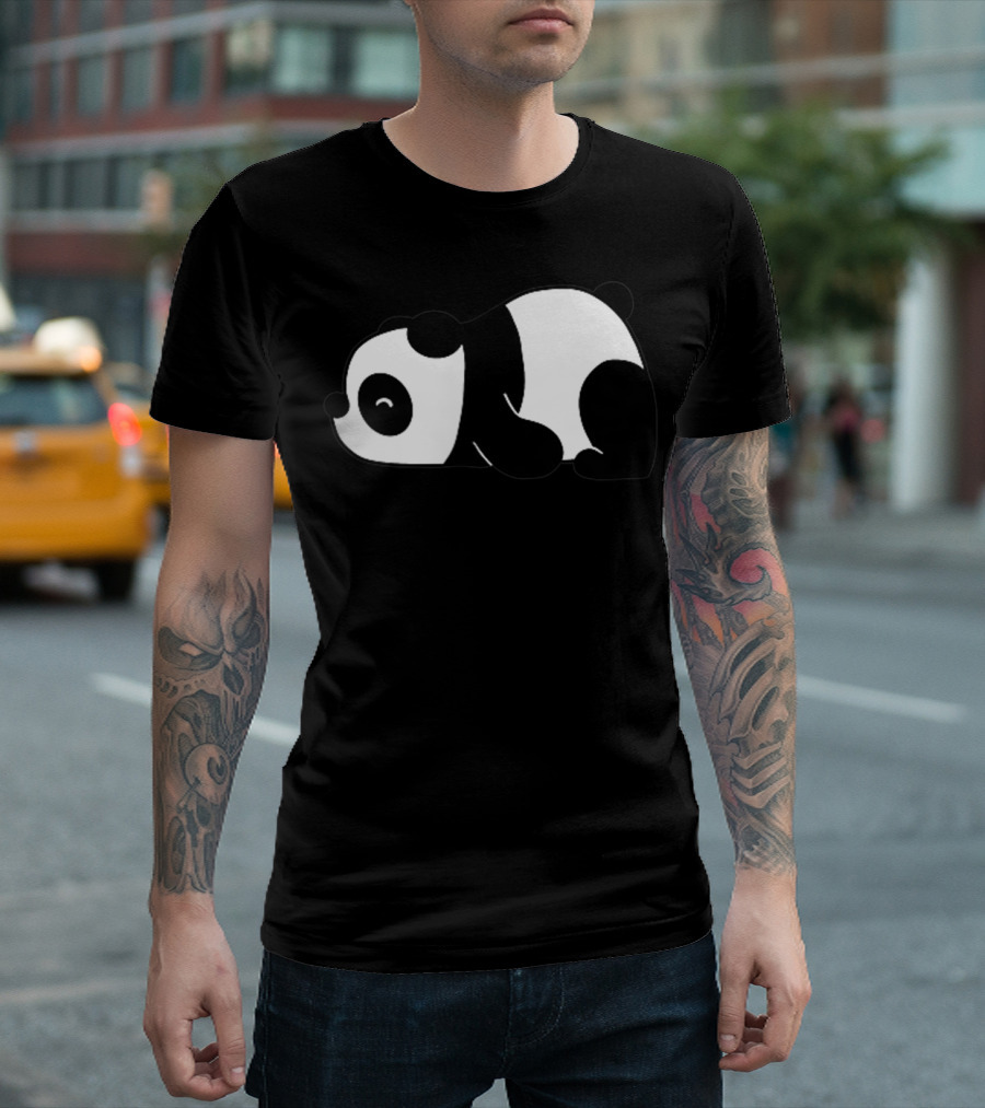 Minimalistic Sleeping Panda T-Shirt