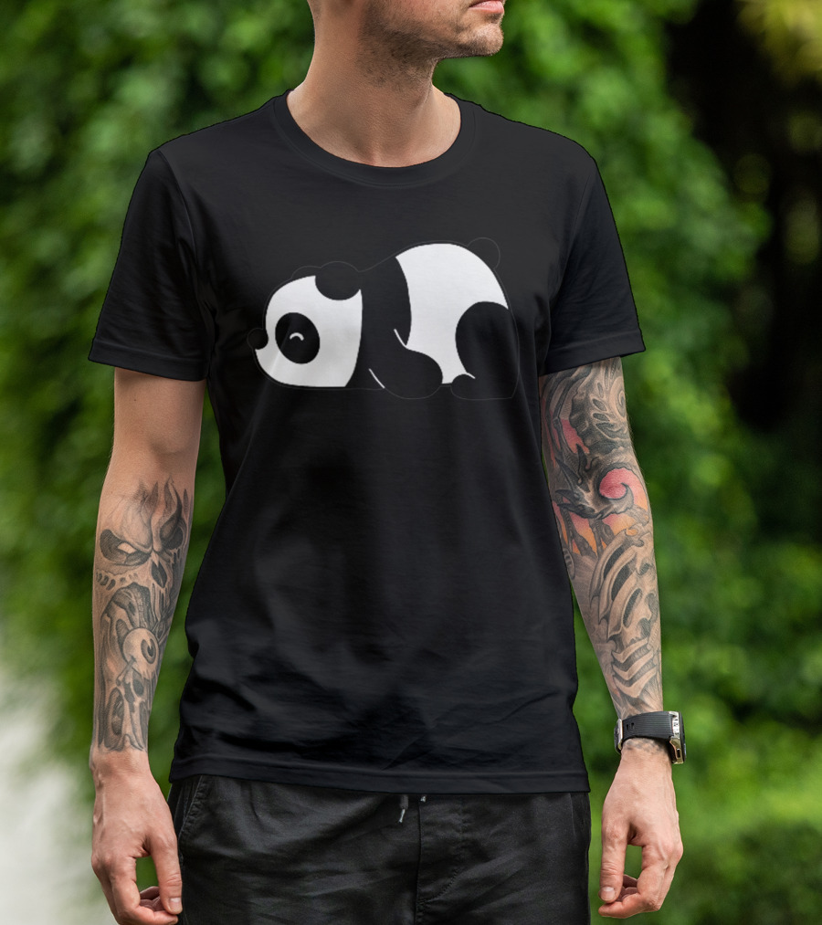 Minimalistic Sleeping Panda T-Shirt