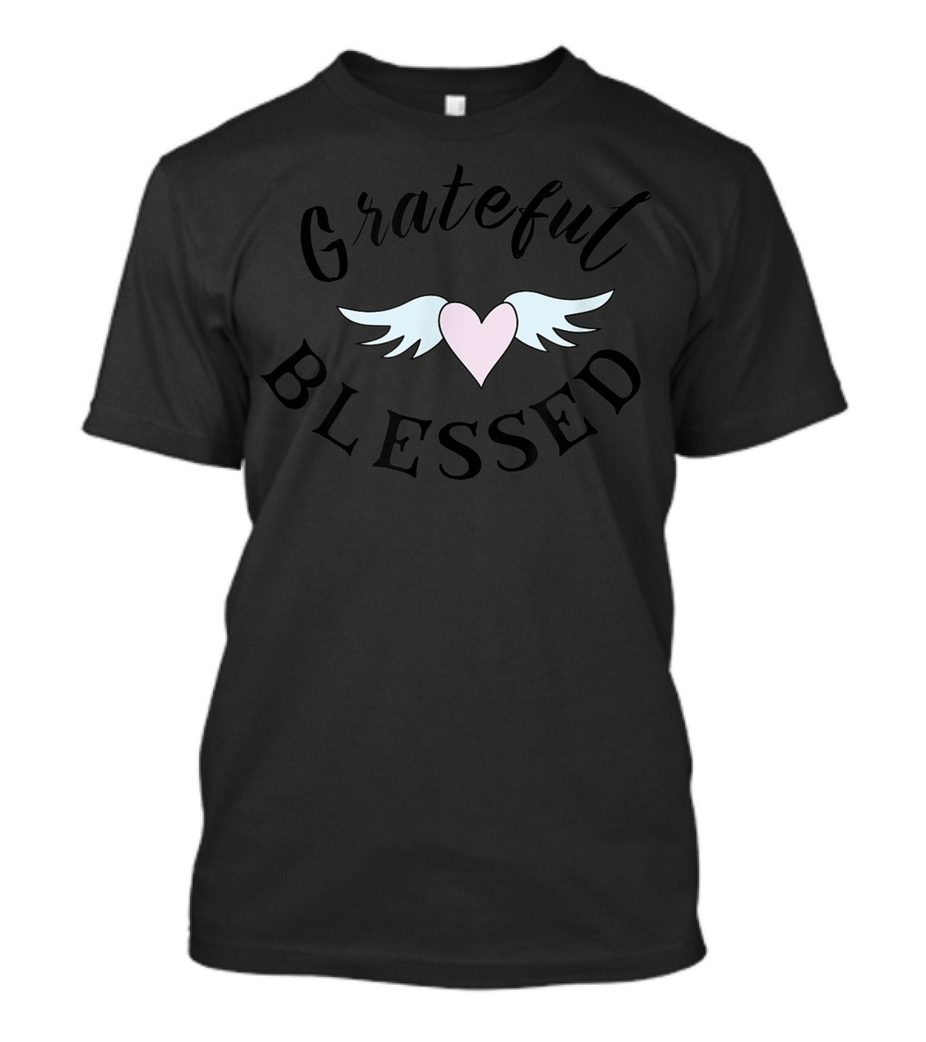 Grateful Blessed Heart Wings Nsomnia330 T-Shirt