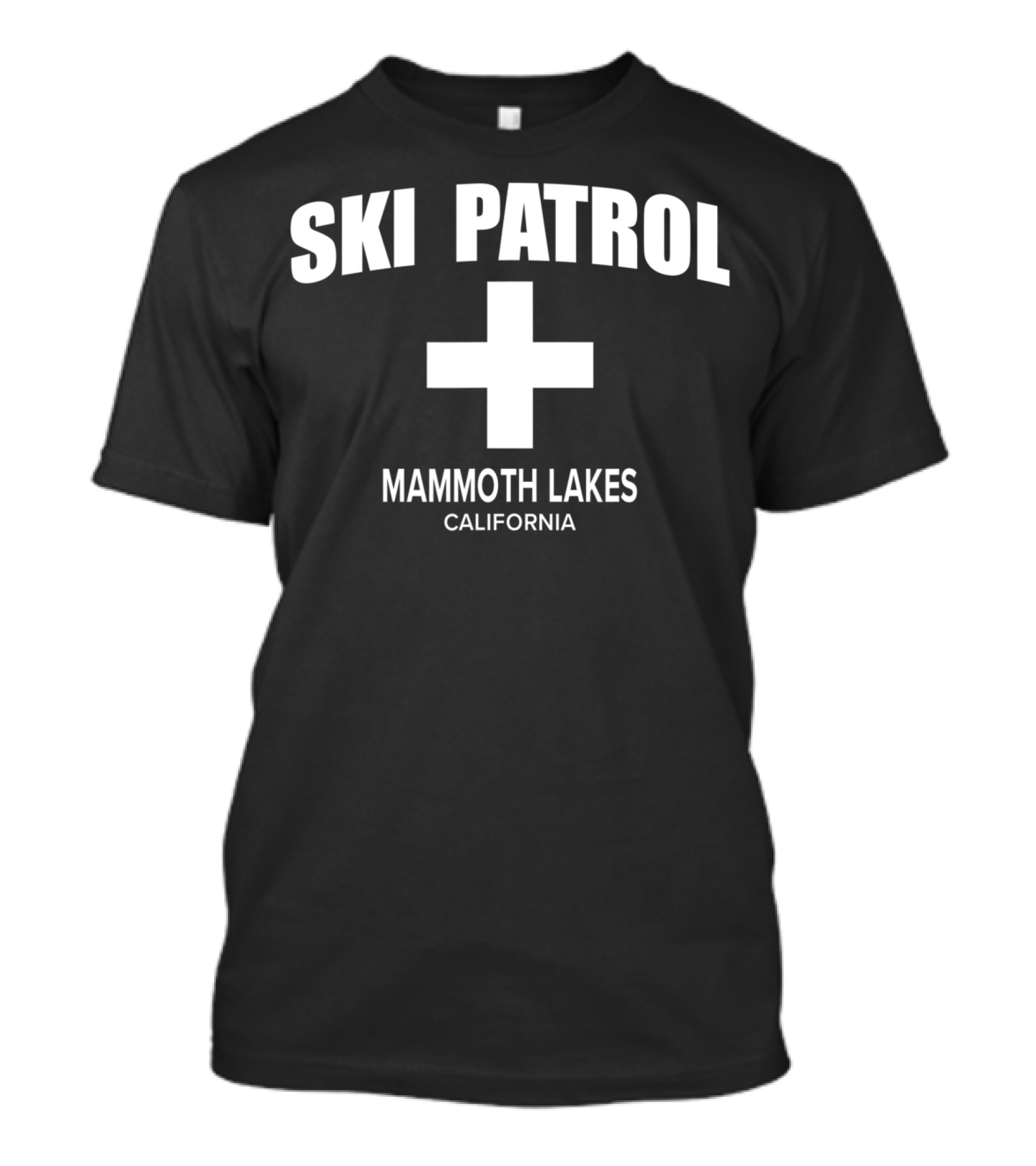 Ski Patrol Mammoth Lakes California Plus Sign T-Shirt