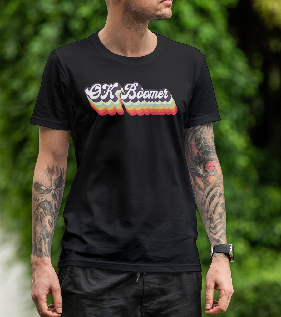 OK Boomer Baby Boomer Generation Z Retro Gag T-Shirt