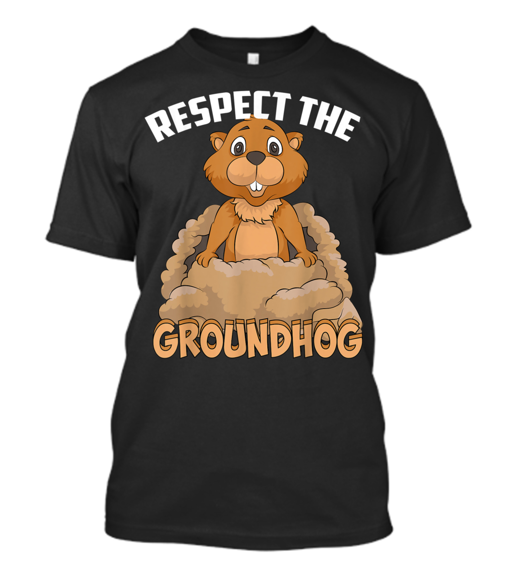 Respect The Groundhog Marmot Groundhog T-Shirt