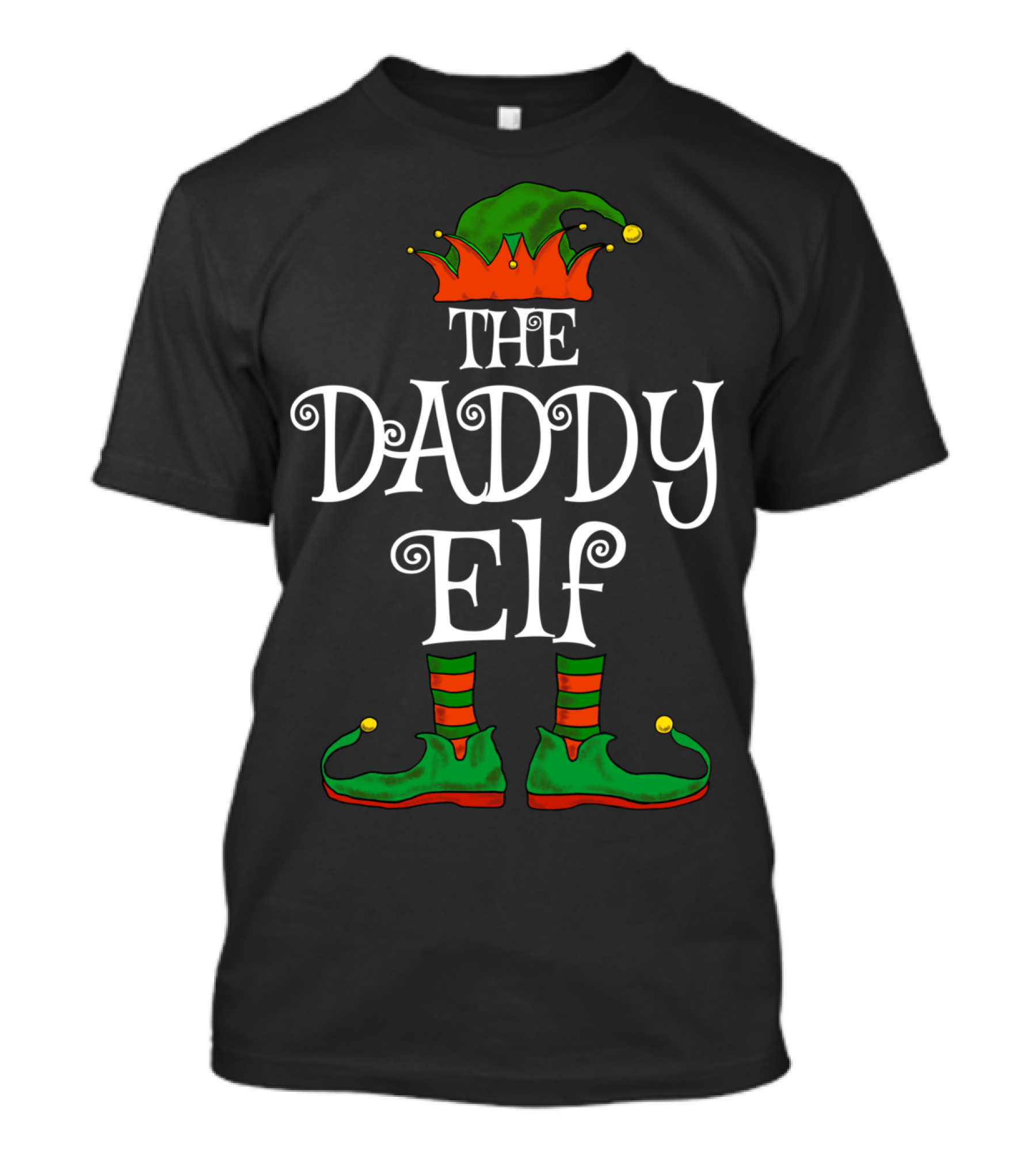 THE DADDY ELF Christmas Family Matching Pajama T-Shirt