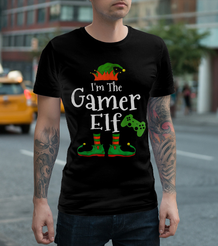 I'm The Gamer Elf Family Christmas Video Game Controller T-Shirt