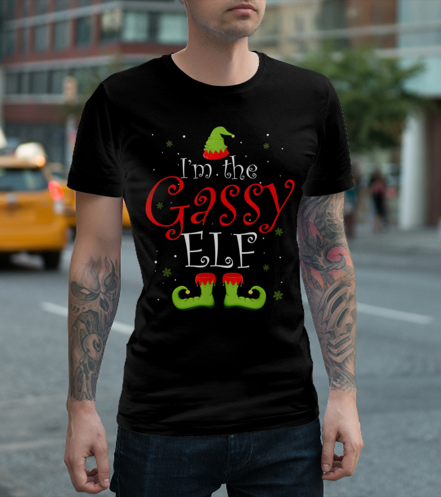I'm The Gassy Elf Family Group Matching Christmas T-Shirt