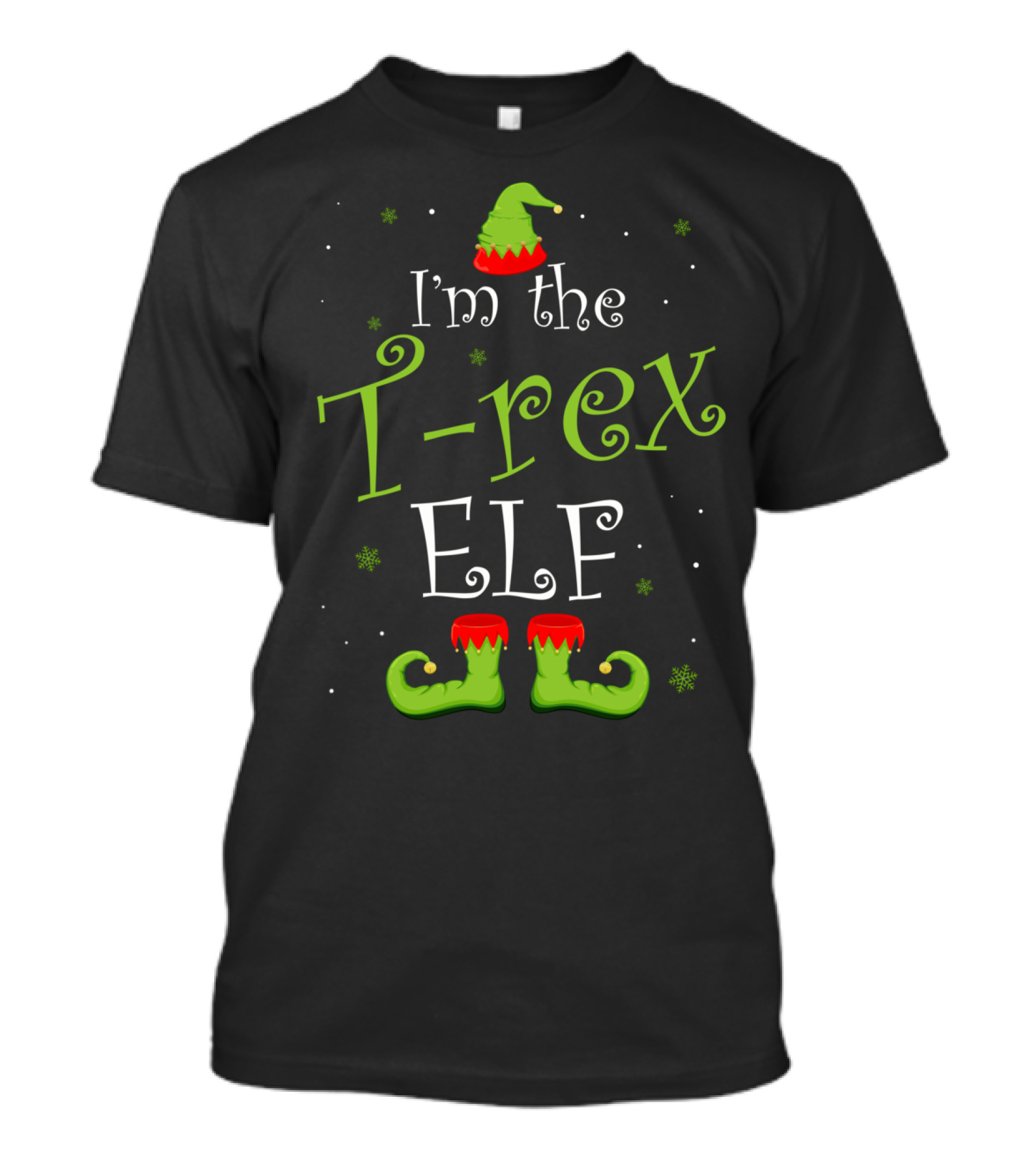 I'm The T-Rex Elf Matching Family Group Holiday Fun T-Shirt