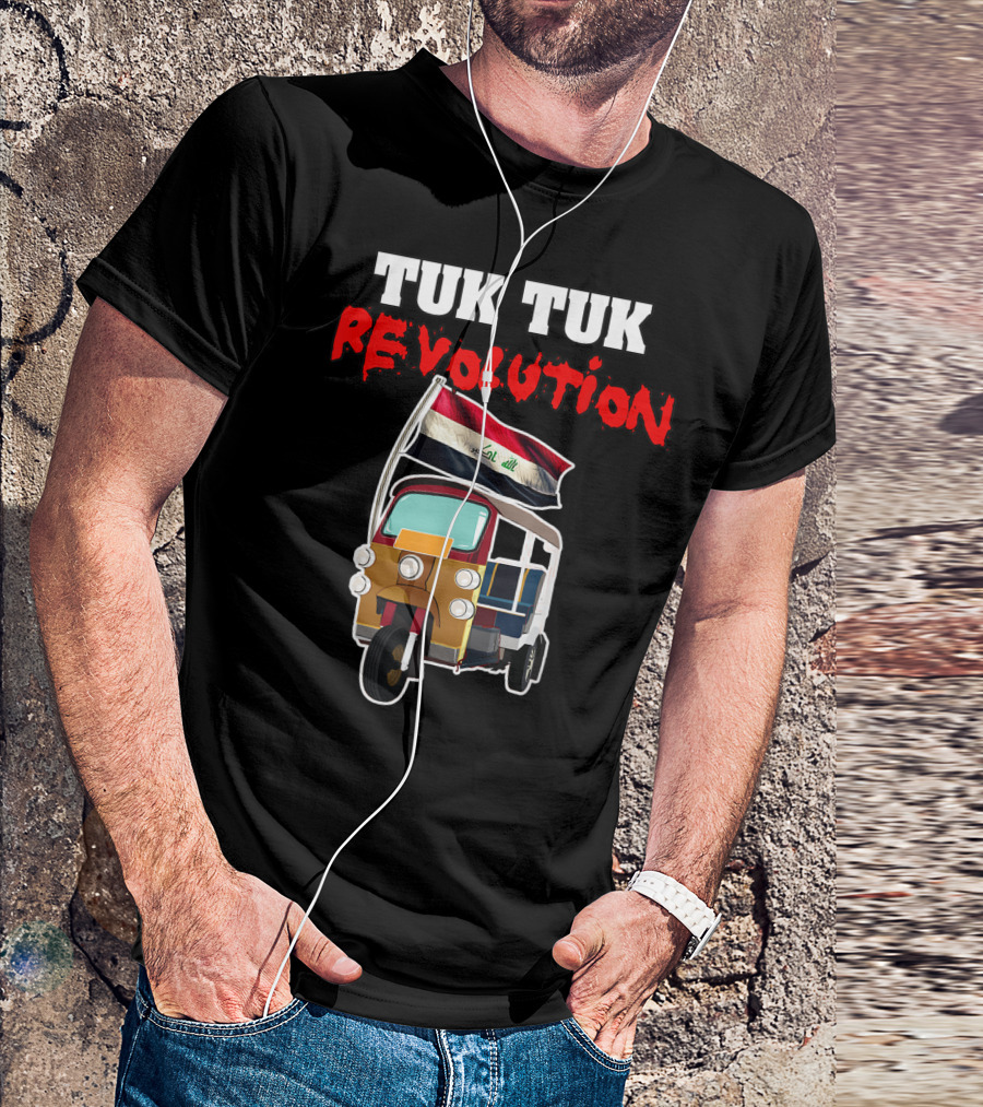 Tuk Tuk Revolution Iraqi Flag T-Shirt