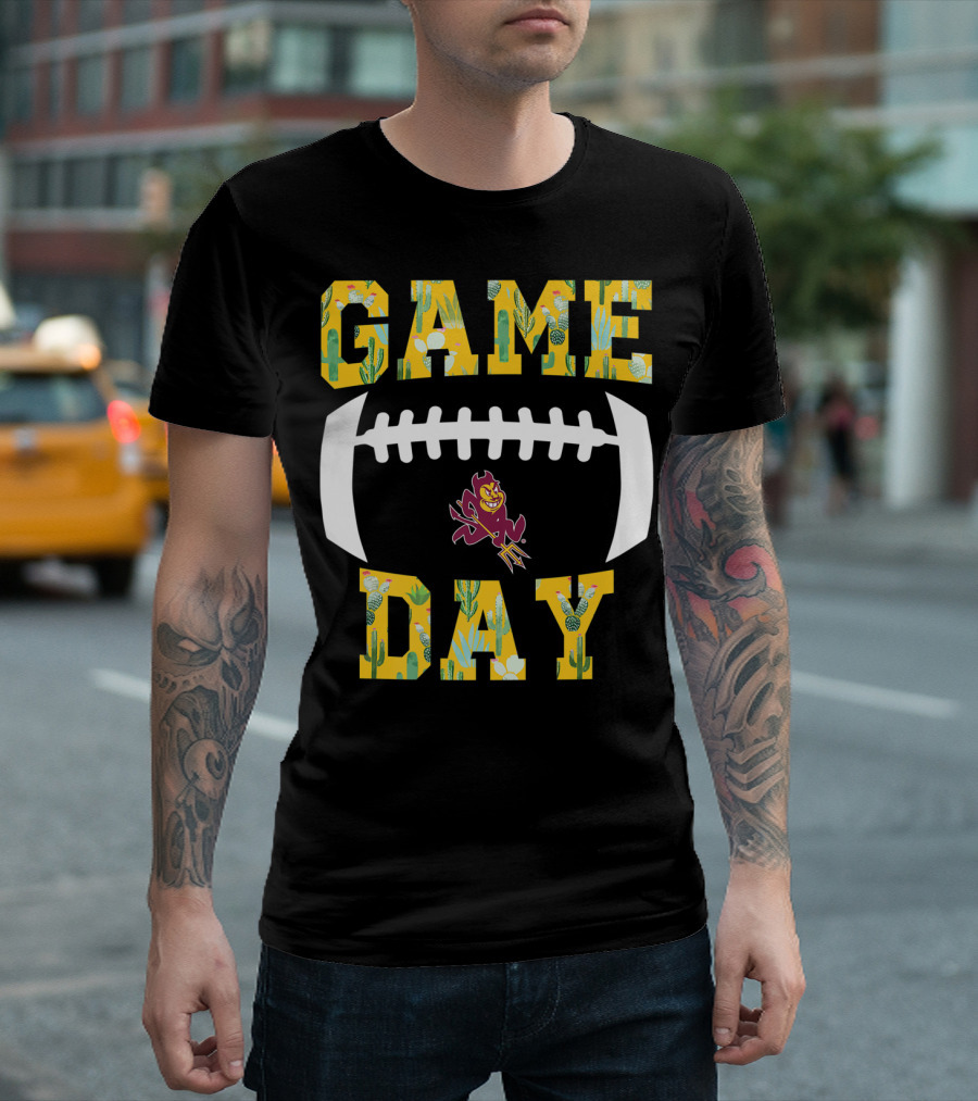 Arizona State Sun Devils Gameday Football Cactus T-Shirt