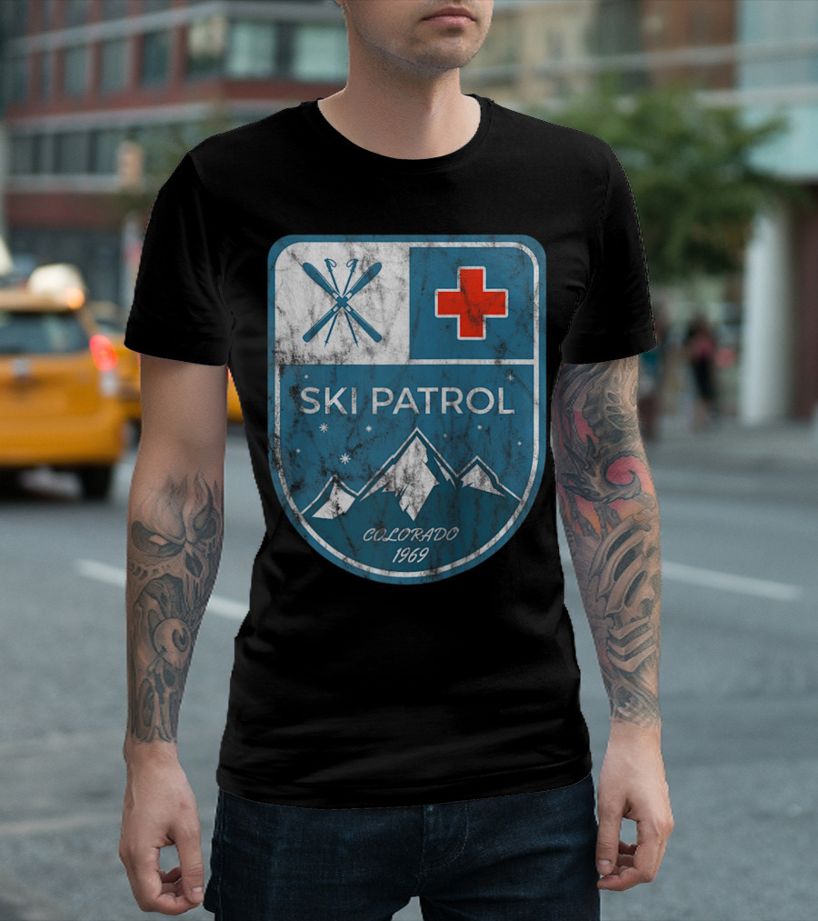 Ski Patrol Colorado 1969 Vintage T-Shirt