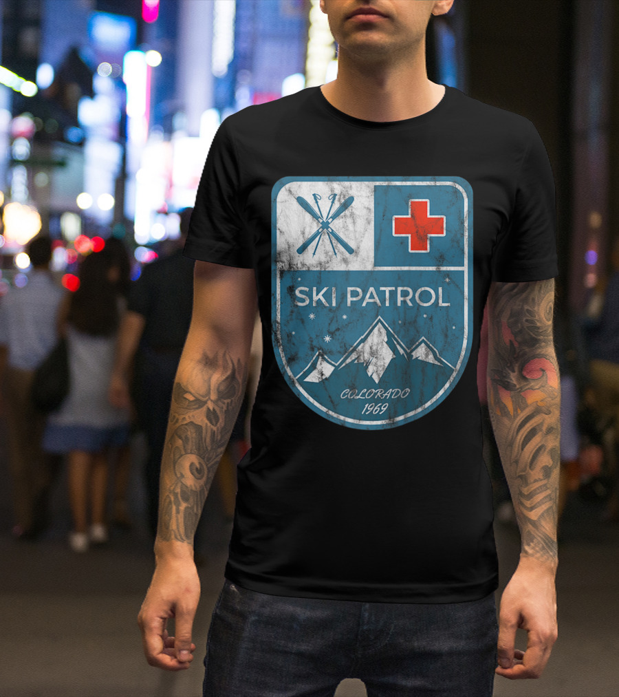 Ski Patrol Colorado 1969 Vintage T-Shirt