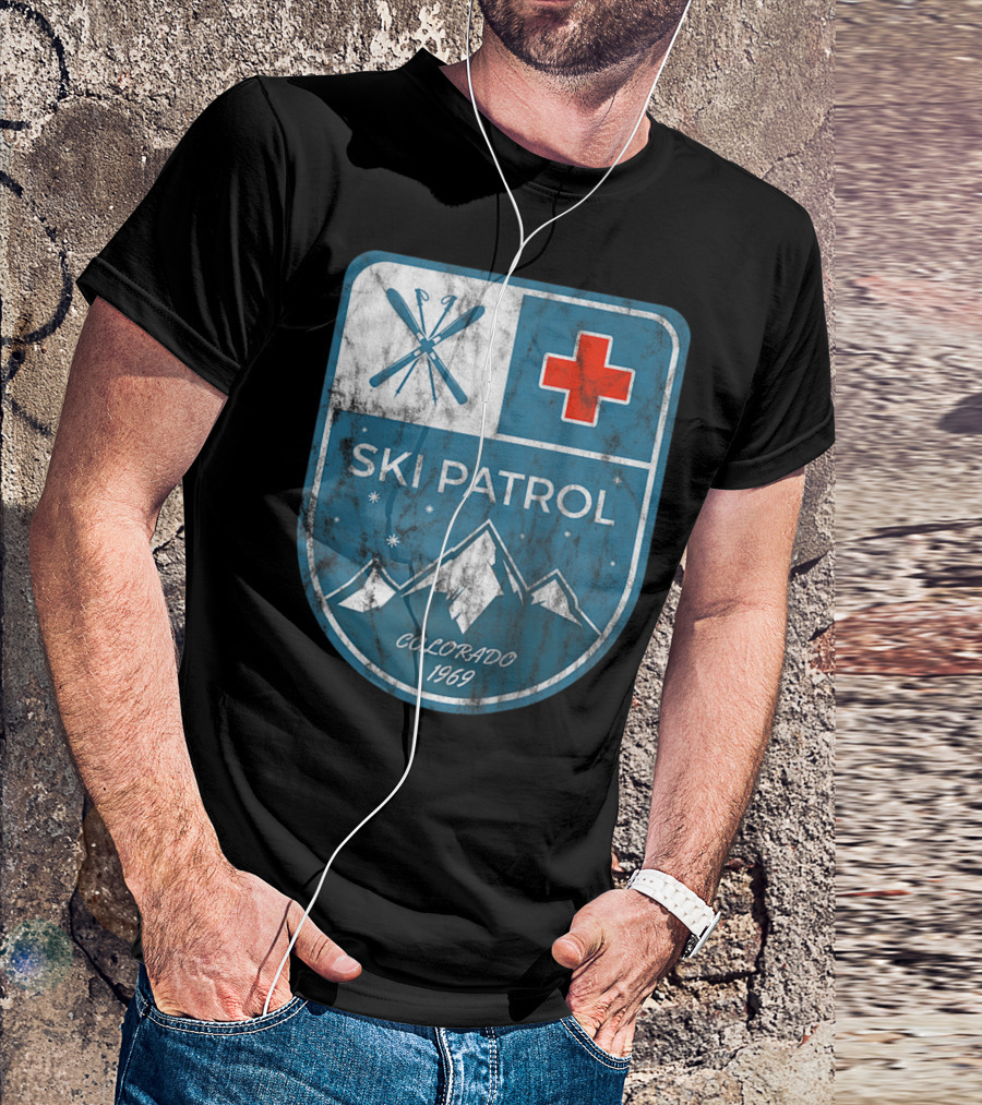 Ski Patrol Colorado 1969 Vintage T-Shirt
