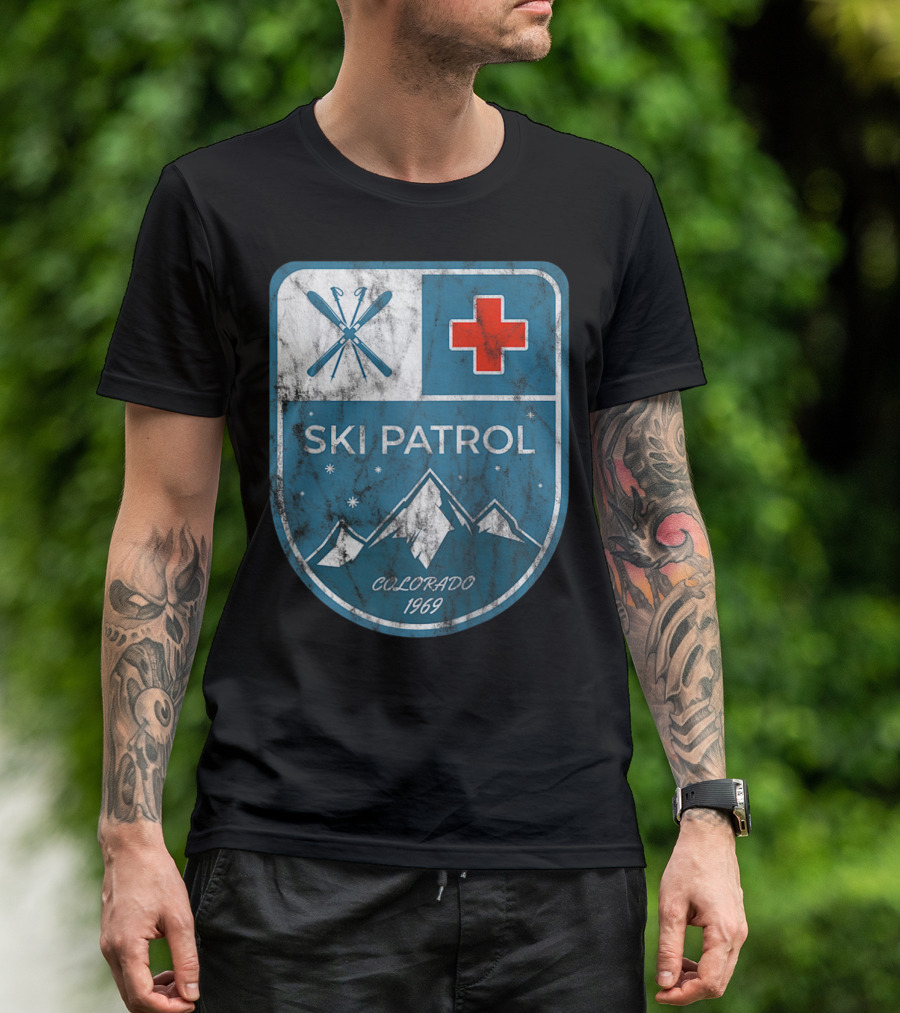 Ski Patrol Colorado 1969 Vintage T-Shirt