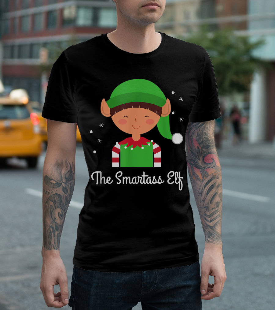 The Smartass Elf Funny Christmas Humor T-Shirt