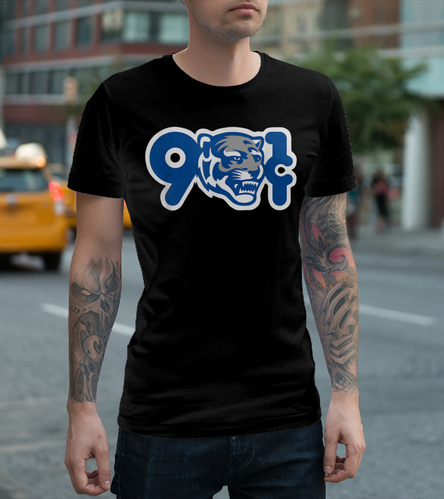 901 Cent Tigers Memphis Basketball T-Shirt