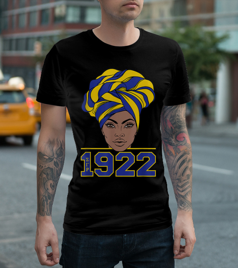 African Sigma Gamma Rho 1922 Pretty Girl Hair T-Shirt